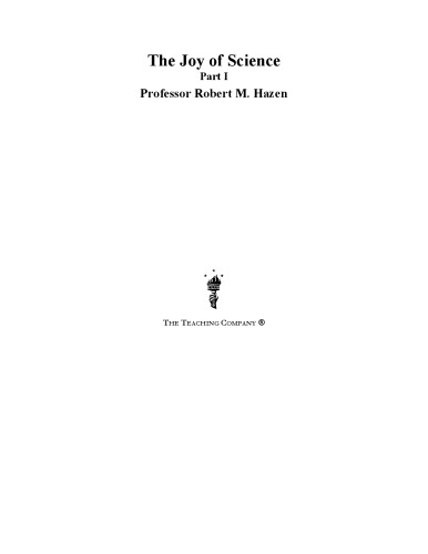 The Joy Of Science Part 1 Of 5 Library Edition Hazen Robert M
