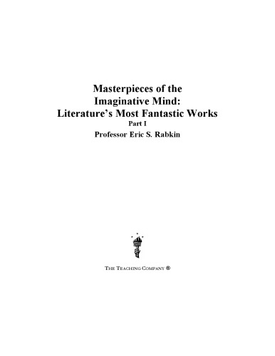 Masterpieces Of The Imaginative Mind Literatures Most Fantastic Works Rabkin