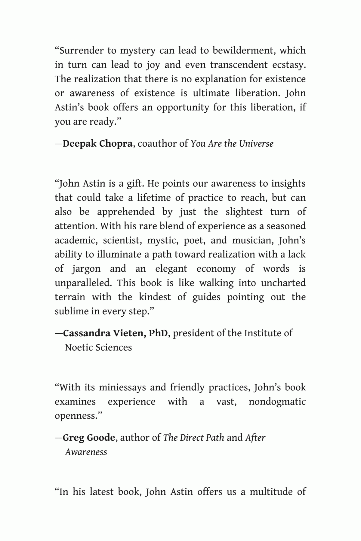 This Extraordinary Moment Moving Beyond The Mind To Embrace The Miracle Of What Is John Astin
