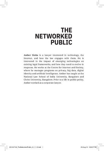 The Networked Public How Social Media Is Changing Democracy Amber Sinha