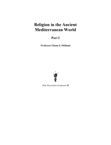 Religion In The Ancient Mediterranean World Library Ed Holland
