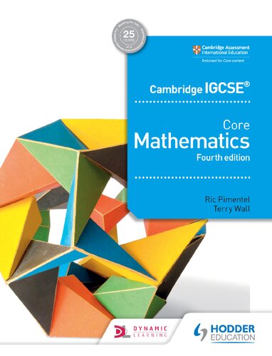 Cambridge Igcse Core Mathematics 4th Edition 4th Edition Ric Pimentel