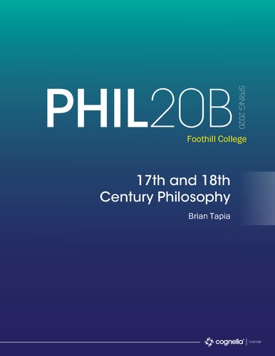 Phil20b 17th And 18th Century Philosophy Brian Tapia
