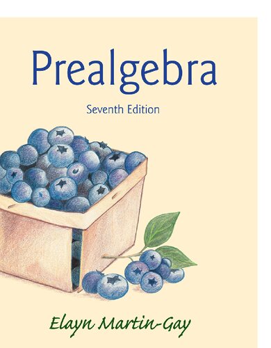 Prealgebra 7th Edition K Elayn Martingay