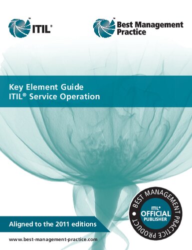 Key Element Guide Itil Service Operation 2nd Edition Randy Steinberg