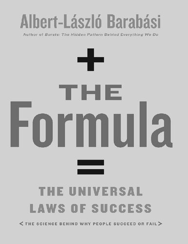The Formula The Universal Laws Of Success Albertlszl Barabsi