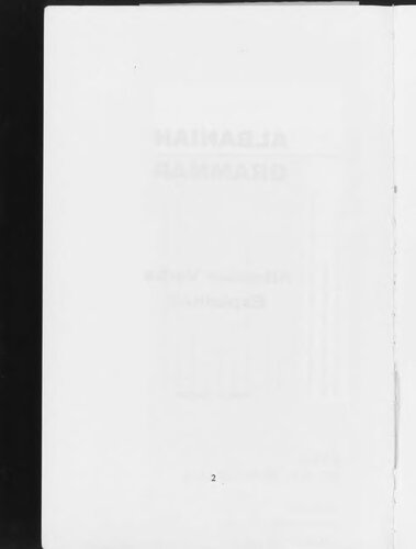 Albanian Grammar Albanian Verbs Explained Peter J Barlow