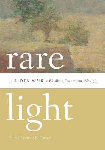 Rare Light J Alden Weir In Windham Connecticut 18821919 Anne E Dawson