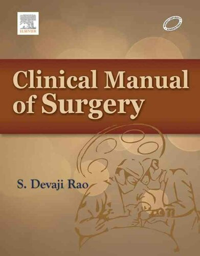 Clinical Manual Of Surgery Ebook S Devaji Rao