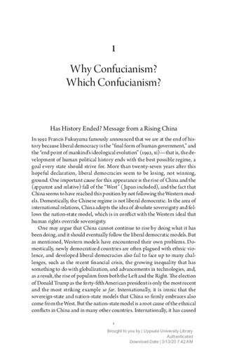 Against Political Equality The Confucian Case Tondong Bai
