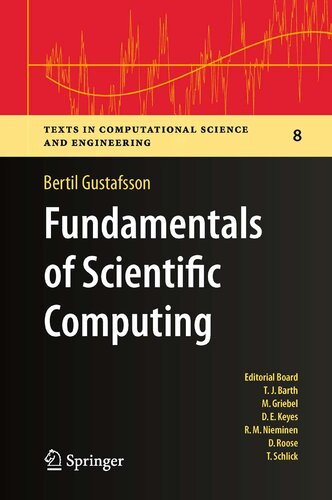 Fundamentals Of Scientific Computing Bertil Gustafsson