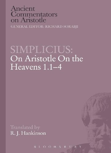 Simplicius On Aristotle On The Heavens 114 Simplicius R J Hankinson