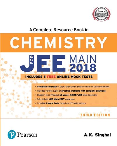 A Complete Resource Book In Chemistry For Jee Main 2018 3rd Edition Ak Singhal