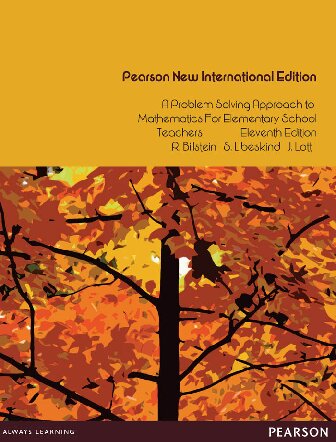 Problem Solving Approach To Mathematics For Elementary School Teachers 11th Edition Johnny W Lott