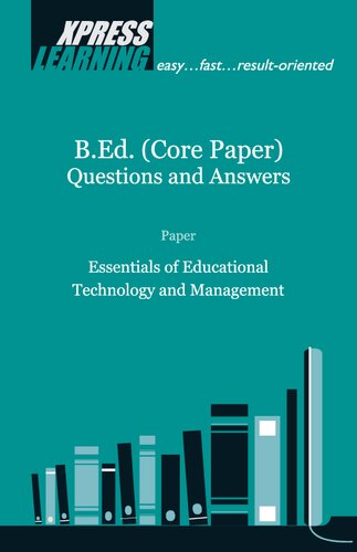 Express Learning Bed Core Paper Questions And Answers Paper Essentials Of Educational Technology And Management M L Mittal