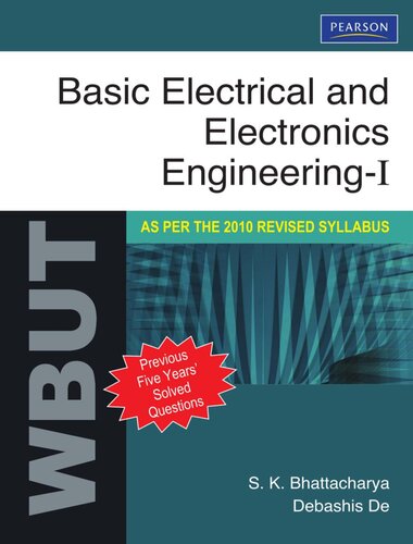 Basic Electrical And Electronics Engineering I For Wbut S K Bhattacharya