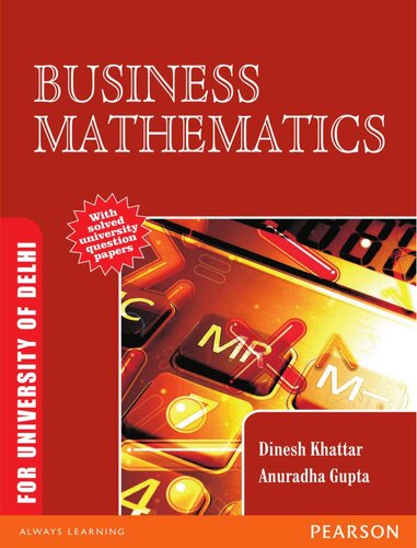Business Mathematics For University Of Delhi Dinesh Khattar