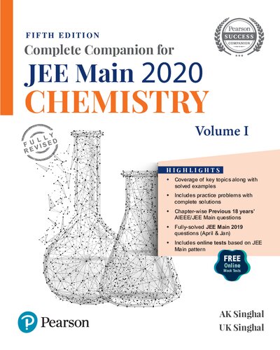 Complete Companion For Jee Main 2020 Chemistry Vol 1 5th Edition Ak Singhal