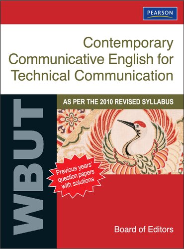 Contemporary Communicative English For Technical Communication For Wbut Board Of Editors