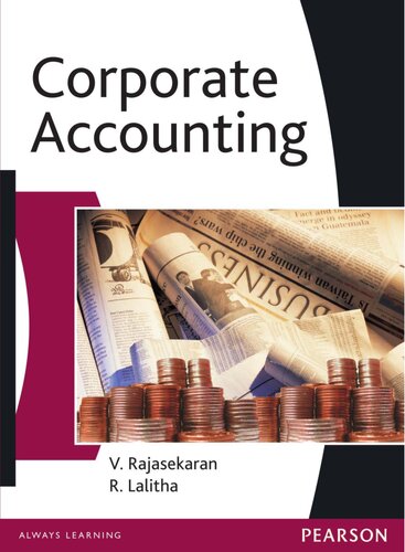 Corporate Accounting V Rajasekaran R Lalitha