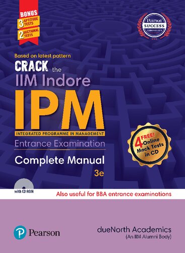 Crack The Iim Indore Ipm Integrated Programme In Management Complete Manual 3rd Edition Duenorth Academics