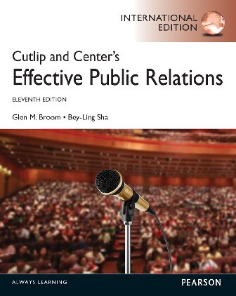Cutlip And Centers Effective Public Relations 11th Edition Glen M Broom