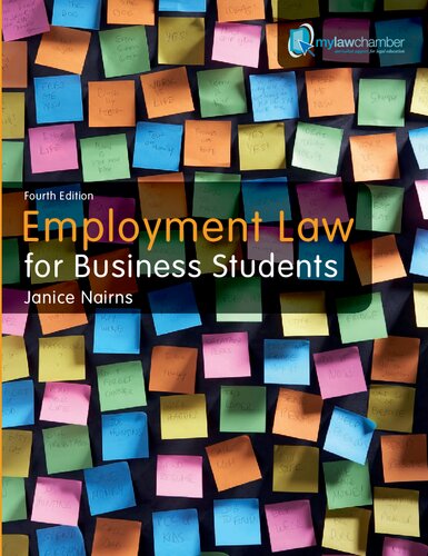 Employment Law For Business Students 4th Edition Janice Nairns