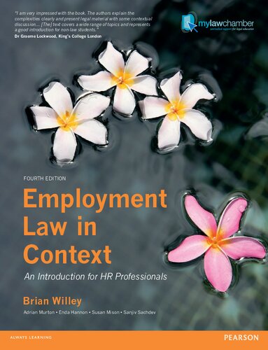 Employment Law In Context An Introduction For Hr Professionals 4th Edition Brian Willey