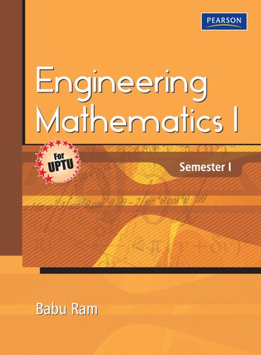 Engineering Mathematics I Semester I For Uptu Babu Ram
