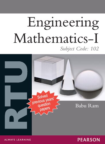 Engineering Mathematicsi For Rtu Subject Code 102 Babu Ram