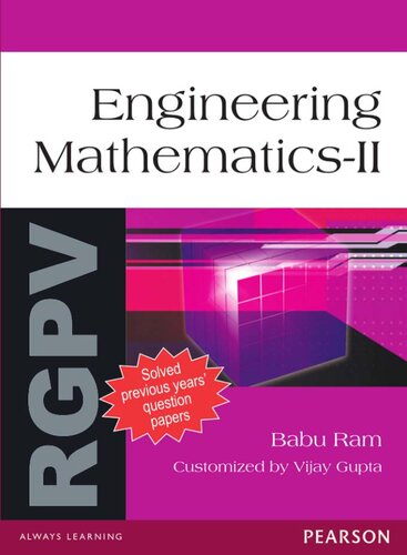 Engineering Mathematics Ii For Rgpv Babu Ram