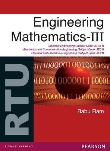 Engineering Mathematicsiii Subject Code 3ex1 3ec1 3ee61 For Rtu Babu Ram