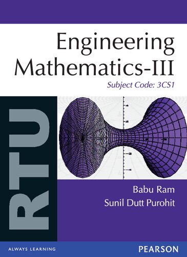 Engineering Mathematics Iii For Rtu Subject Code 3cs1 Babu Ram