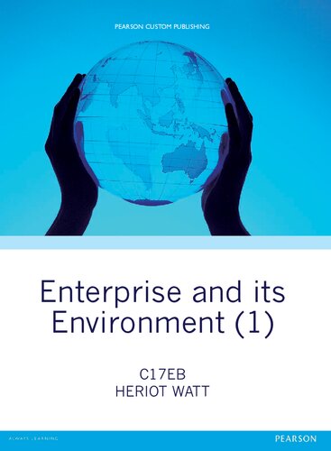 Enterprise And Its Environment 1 Herriotwatt University Linda Mcgilrvay