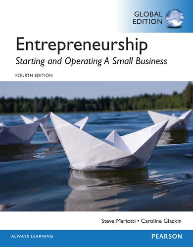 Entrepreneurship Starting And Operating A Small Business 4th 4th Edition Steve Mariotti