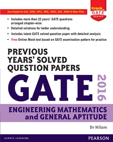 Gate 2016 Engineering Mathematics And General Aptitude Previous Years Solved Question Papers Dr Nilam