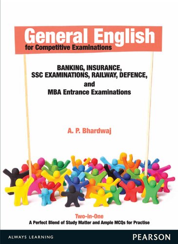 General English For Competitive Examinations Banking Insurance Ssc Exam Railway Defence Mba Entrance Exam Ap Bhardwaj