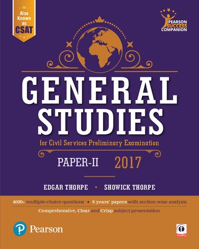 General Studies For Civil Services Preliminary Examination 2017 Paper Ii Edgar Thorpe