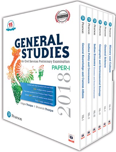 General Studies For Civil Services Preliminary Examination 2018 6 Volume Set Edgar Thorpe