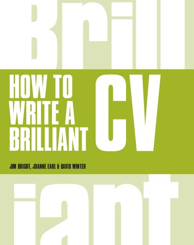 How To Write A Brilliant Cv Brilliant Business 5th Edition Jim Bright