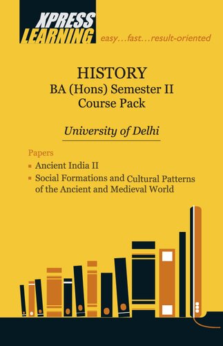 History Ba Hons Semester Ii Course Pack University Of Delhi Express Learning
