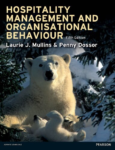 Hospitality Management And Organisational Behaviour 5th Edition Laurie J Mullins