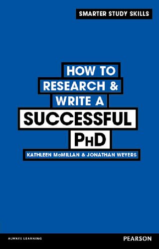 How To Research Write A Successful Phd 1st Edition Kathleen Mcmillan