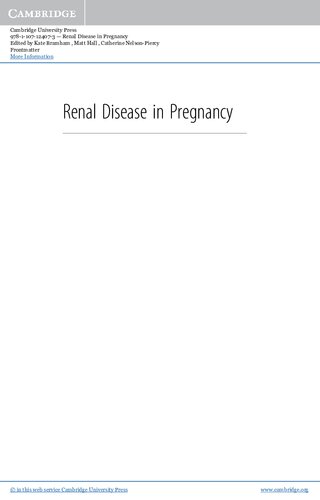 Renal Disease In Pregnancy Kate Bramham