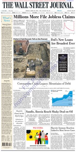 Wall Street Journal Friday April 10 2020 Us News Corp