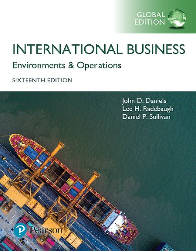 International Business Environments And Operations 16th Edition John Daniels