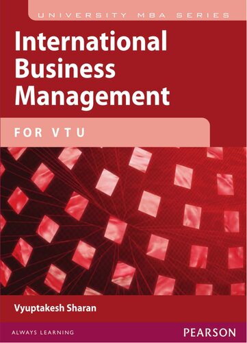 International Business Management For Vtu Vyuptakesh Sharan