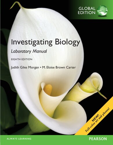 Investigating Biology Lab Manual Global Edition 8th Edition Jane B Reece