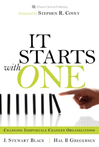 Starts With One It Changing Individuals Changes Organizations 2nd Edition J Stewart Black
