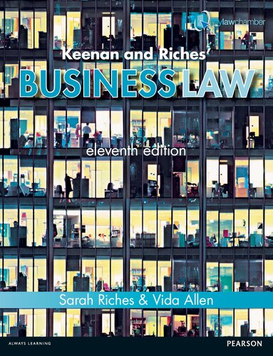 Keenan And Riches Business Law 11th Edition Sarah Riches Vida Allen